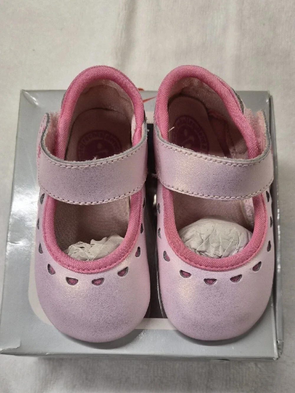 Nike Girls Light Pink Mary Jane Walker Shoes